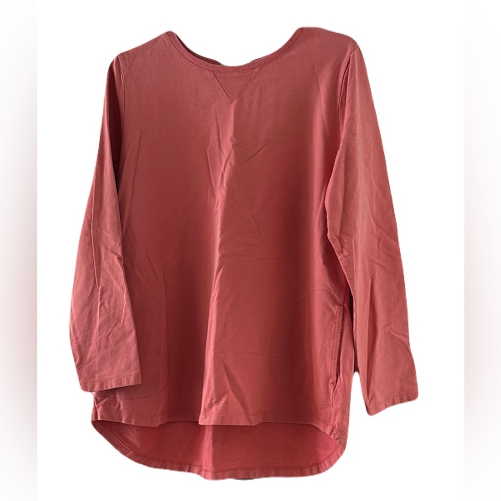 d & Co. Active Light Peach/salmon Long Sleeve Jersey SzL cotton